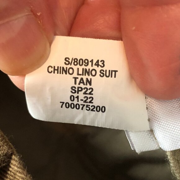 BANANA REPUBLIC Italian Cotton Linen Suit Pant - 36R 809143 - Picture 7 of 7